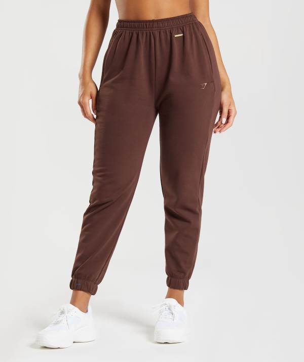 Damske Joggers Gymshark Whitney Loose Hnede | CL2648759